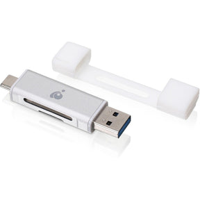 IOGEAR USB-C Duo Mobile Device Card Reader/Writer — GFR3C12