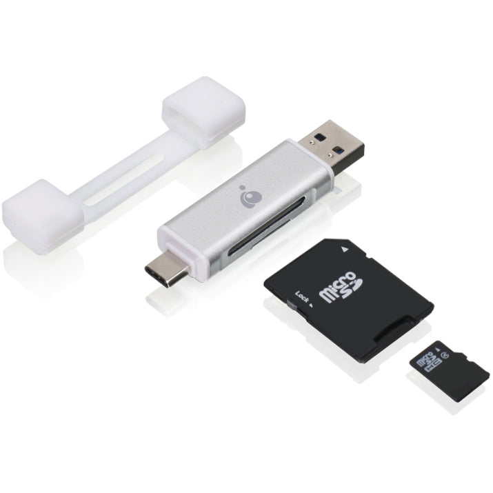 IOGEAR USB-C Duo Mobile Device Card Reader/Writer — GFR3C12