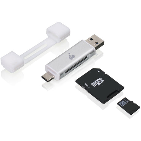 IOGEAR USB-C Duo Mobile Device Card Reader/Writer — GFR3C12