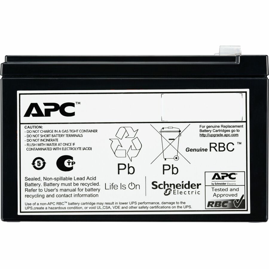 APC Replacement Battery Cartridge, VRLA, 9Ah, 12V DC, 2-year warranty — APCRBCV212