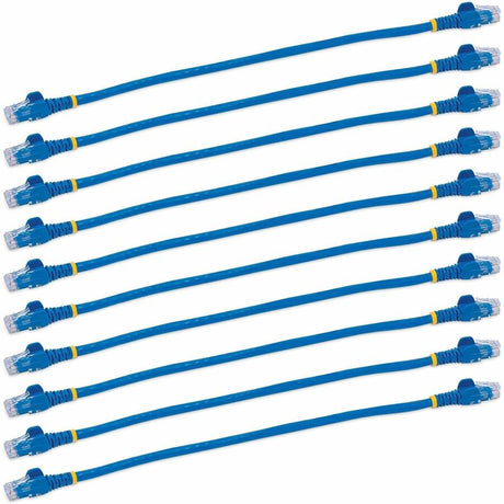StarTech.com 1 ft. CAT6 Ethernet Cable - 10 Pack - ETL Verified - Blue CAT6 Patch Cord - Snagless RJ45 Connectors - 24 AWG - UTP — N6PATCH1BL10PK