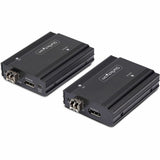 StarTech.com DisplayPort KVM Extender over Fiber Optic, 4K 60 Hz, Console Extender Kit, Up to 984ft/300m (Multi-mode), 2x 10G SFP+ Modules — FD121-KVM-EXTENDER