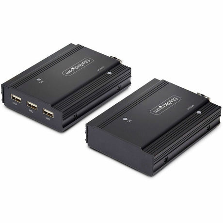 StarTech.com DisplayPort KVM Extender over Fiber Optic, 4K 60 Hz, Console Extender Kit, Up to 984ft/300m (Multi-mode), 2x 10G SFP+ Modules — FD121-KVM-EXTENDER