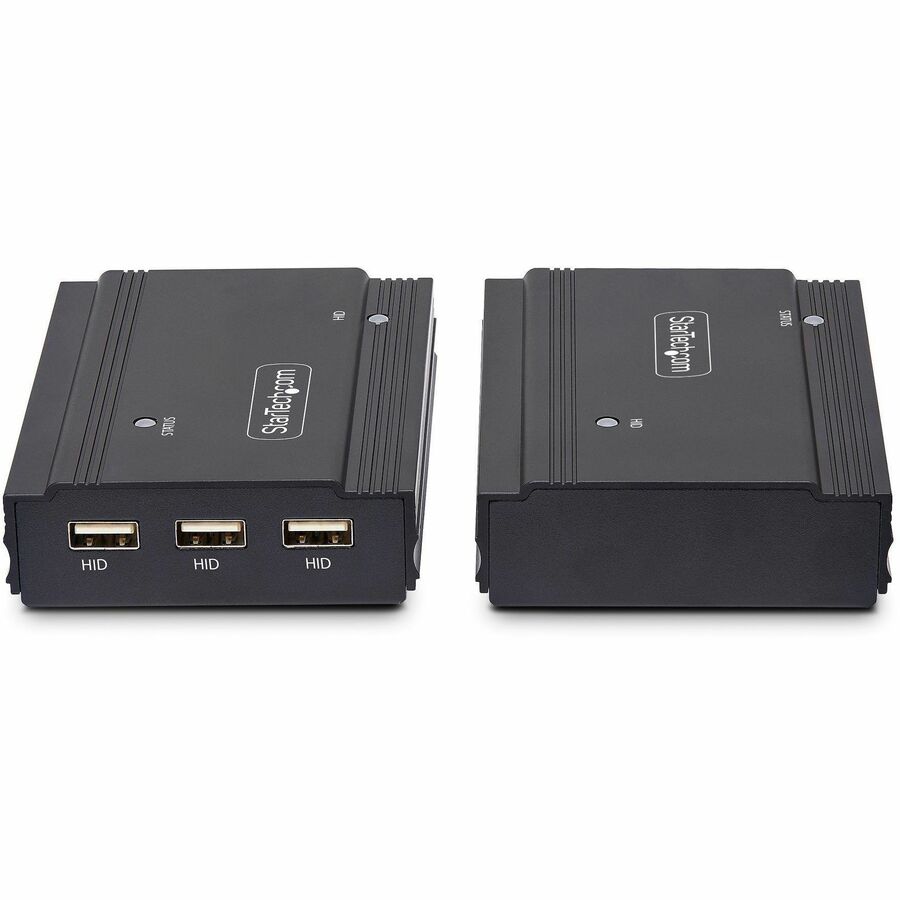 StarTech.com DisplayPort KVM Extender over Fiber Optic, 4K 60 Hz, Console Extender Kit, Up to 984ft/300m (Multi-mode), 2x 10G SFP+ Modules — FD121-KVM-EXTENDER