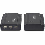 StarTech.com DisplayPort KVM Extender over Fiber Optic, 4K 60 Hz, Console Extender Kit, Up to 984ft/300m (Multi-mode), 2x 10G SFP+ Modules — FD121-KVM-EXTENDER