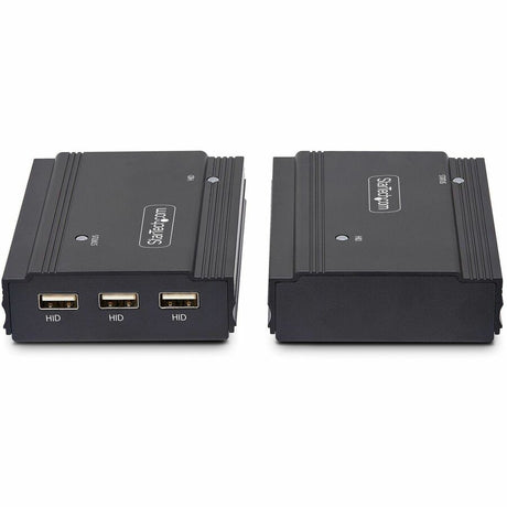 StarTech.com DisplayPort KVM Extender over Fiber Optic, 4K 60 Hz, Console Extender Kit, Up to 984ft/300m (Multi-mode), 2x 10G SFP+ Modules — FD121-KVM-EXTENDER