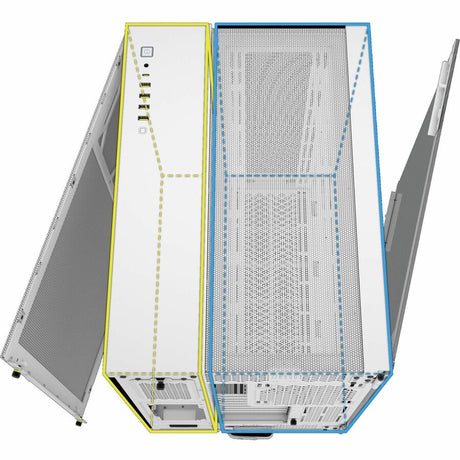 Corsair 6500D AIRFLOW Mid-Tower Dual Chamber PC Case - White — CC-9011260-WW