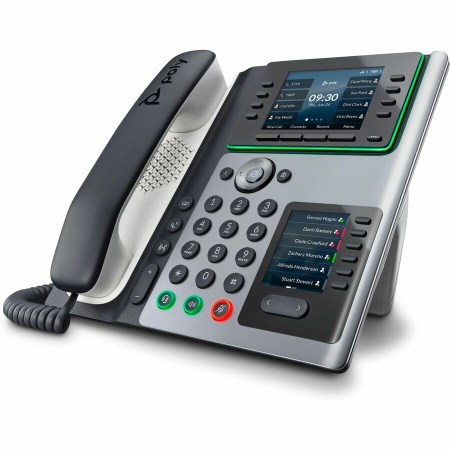 Poly Edge E450 IP Phone and PoE-enabled GSA/TAA — 8F3G9AA