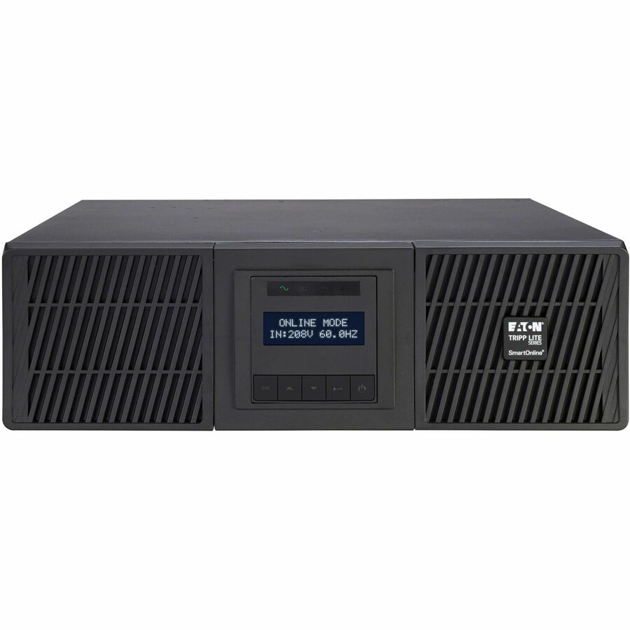 Eaton Tripp Lite Series SmartOnline 6000VA 5400W 208V Online Double-Conversion UPS - 2 L6-20R and 2 L6-30R Outlets, L6-30P Input, Network Card Included, Extended Run, 3U Rack/Tower, TAA — SU6000RT3UTAA