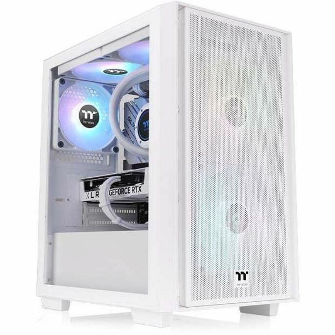 Thermaltake Versa H16 TG ARGB Snow Micro Tower Chassis — CA-1Y8-00S6WN-01