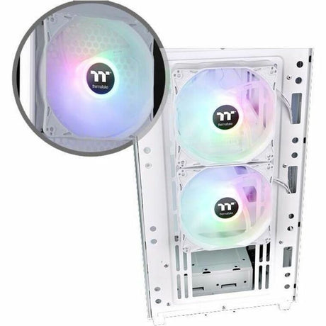 Thermaltake Versa H16 TG ARGB Snow Micro Tower Chassis — CA-1Y8-00S6WN-01