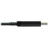 Eaton Tripp Lite Series USB 3.2 Gen 1 Plenum-Rated Fiber Active Optical Cable (AOC) - 5 Gbps, (A to B M/M), Black, 15 m — U328F-15M