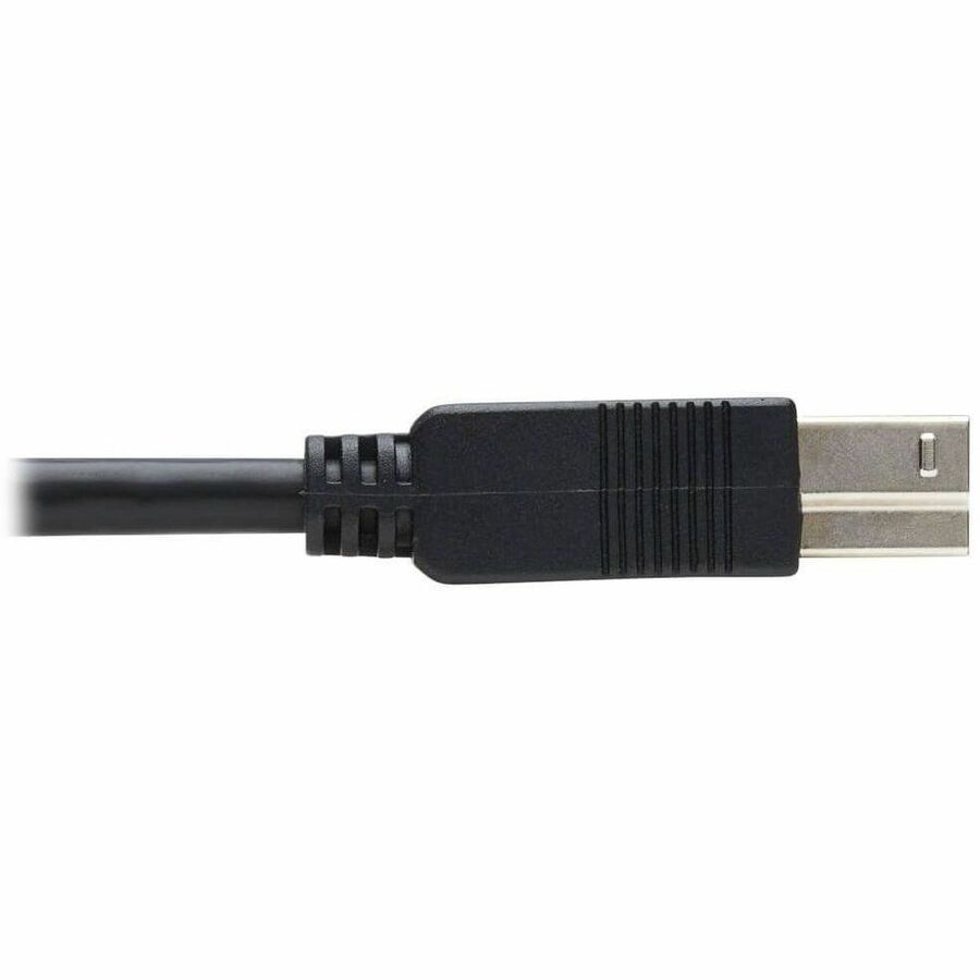 Eaton Tripp Lite Series USB 3.2 Gen 1 Plenum-Rated Fiber Active Optical Cable (AOC) - 5 Gbps, (A to B M/M), Black, 15 m — U328F-15M