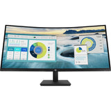 HP P34HC G4 34" Class WQHD Curved Screen LCD Monitor - 21:9 - Black — 21Y56AA#ABA