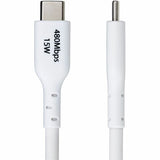 StarTech.com 10ft (3m) USB-A to USB-C Charging Cable, Charge & Sync, 3A, USB 2.0, TPE Jacket - White USB Charging Cord — USB2AC10FWHE