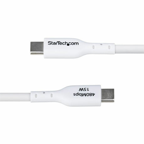 StarTech.com 10ft (3m) USB-A to USB-C Charging Cable, Charge & Sync, 3A, USB 2.0, TPE Jacket - White USB Charging Cord — USB2AC10FWHE
