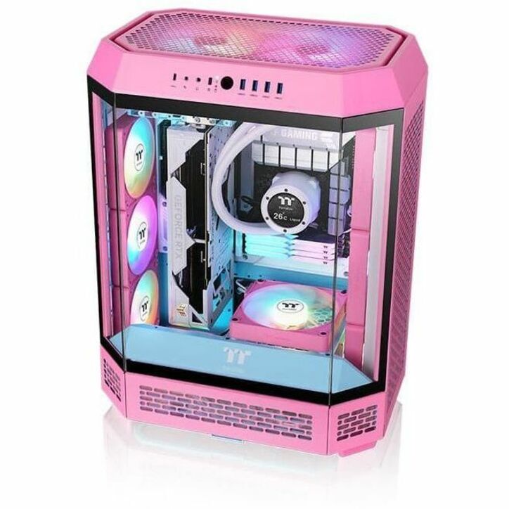 Thermaltake CT140 EX ARGB Sync PC Cooling Fan Bubble Pink (3-Fan Pack) — CL-F221-PL14PK-A