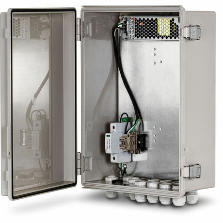 TRENDnet Outdoor IP68 Weatherproof Power Supply Box Enclosure, TI-CA3K, Power Supply and Surge Protector Included, IK10 Impact Protection, Power Supply Supports up to 200W (55V DC, 3.6A), White — TI-CA3K