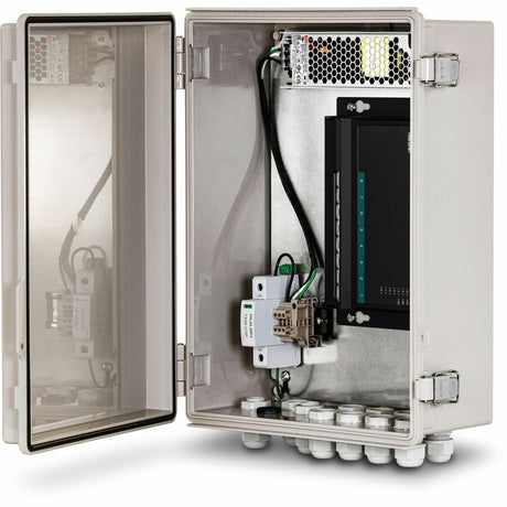 TRENDnet Outdoor IP68 Weatherproof Power Supply Box Enclosure, TI-CA3K, Power Supply and Surge Protector Included, IK10 Impact Protection, Power Supply Supports up to 200W (55V DC, 3.6A), White — TI-CA3K