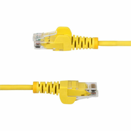 StarTech.com 15ft Yellow Slim CAT6 Ethernet Cable, Slim Snagless RJ45, UTP, LSZH, 28AWG Bare Copper, Slim Network Patch Cord, Fluke Tested — N6PAT15YLS