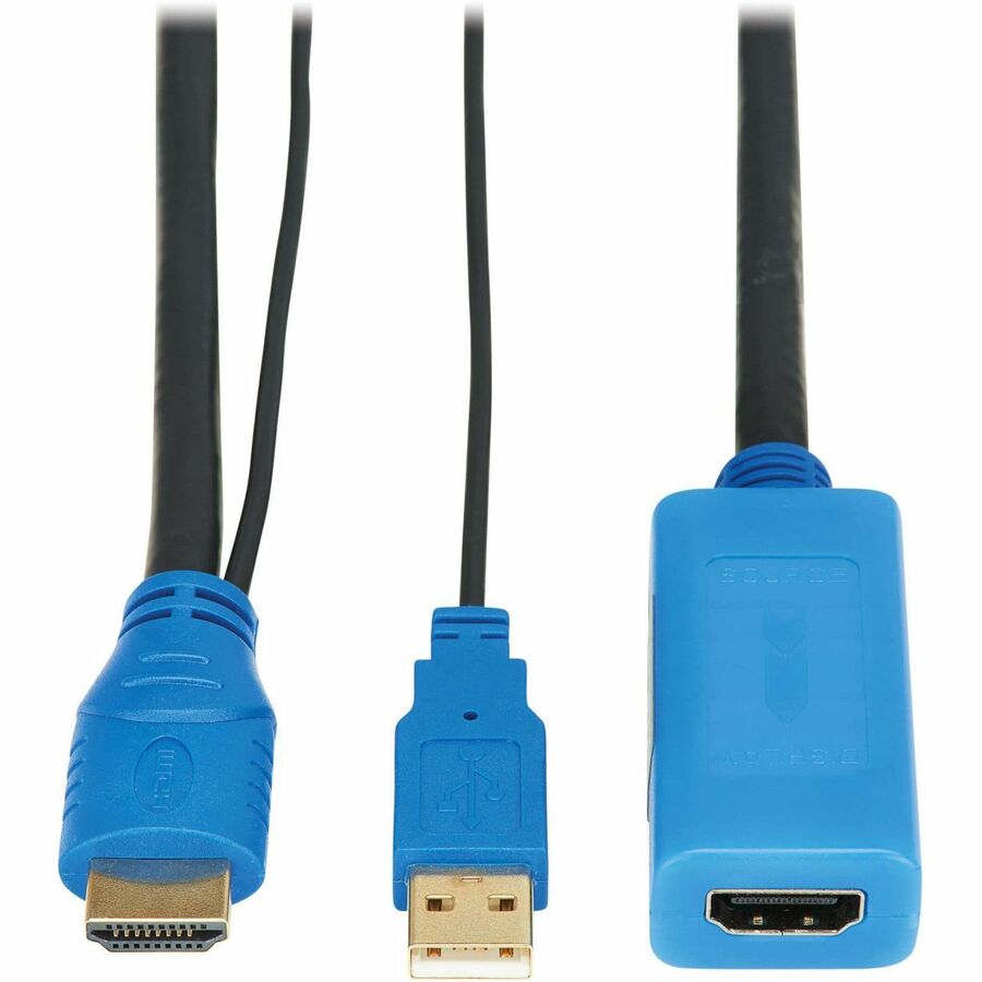 Eaton Tripp Lite Series HDMI Extension Cable with Active Signal Booster/Repeater (M/F), 8K 60 Hz, HDR, 4: 4: 4, HDCP 2.3, 25 ft. (7.6 m) — P569-A25-MF-8K6