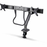 StarTech.com Desk Mount Dual Monitor Arm w/Crossbar, Up To 27" Display, VESA 75x75/100x100, Max 33lb/15kg, C-Clamp, Mechanical Spring, TAA — H2M1AS2-MONITOR-ARM