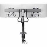 StarTech.com Desk Mount Dual Monitor Arm w/Crossbar, Up To 27" Display, VESA 75x75/100x100, Max 33lb/15kg, C-Clamp, Mechanical Spring, TAA — H2M1AS2-MONITOR-ARM