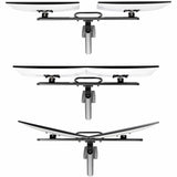 StarTech.com Desk Mount Dual Monitor Arm w/Crossbar, Up To 27" Display, VESA 75x75/100x100, Max 33lb/15kg, C-Clamp, Mechanical Spring, TAA — H2M1AS2-MONITOR-ARM