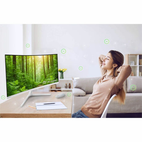 Asus VU34WCIP-W 34" Class UW-QHD Curved Screen LED Monitor - 21:9 — VU34WCIP-W