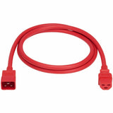 Eaton Tripp Lite Series Power Cord, C20 to C21 - Heavy-Duty, 20A, 250V, 12 AWG, 5 ft. (1.5 m), Red — P035-005-ARD