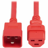 Eaton Tripp Lite Series Power Cord, C20 to C21 - Heavy-Duty, 20A, 250V, 12 AWG, 5 ft. (1.5 m), Red — P035-005-ARD