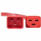 Eaton Tripp Lite Series Power Cord, C20 to C21 - Heavy-Duty, 20A, 250V, 12 AWG, 5 ft. (1.5 m), Red — P035-005-ARD