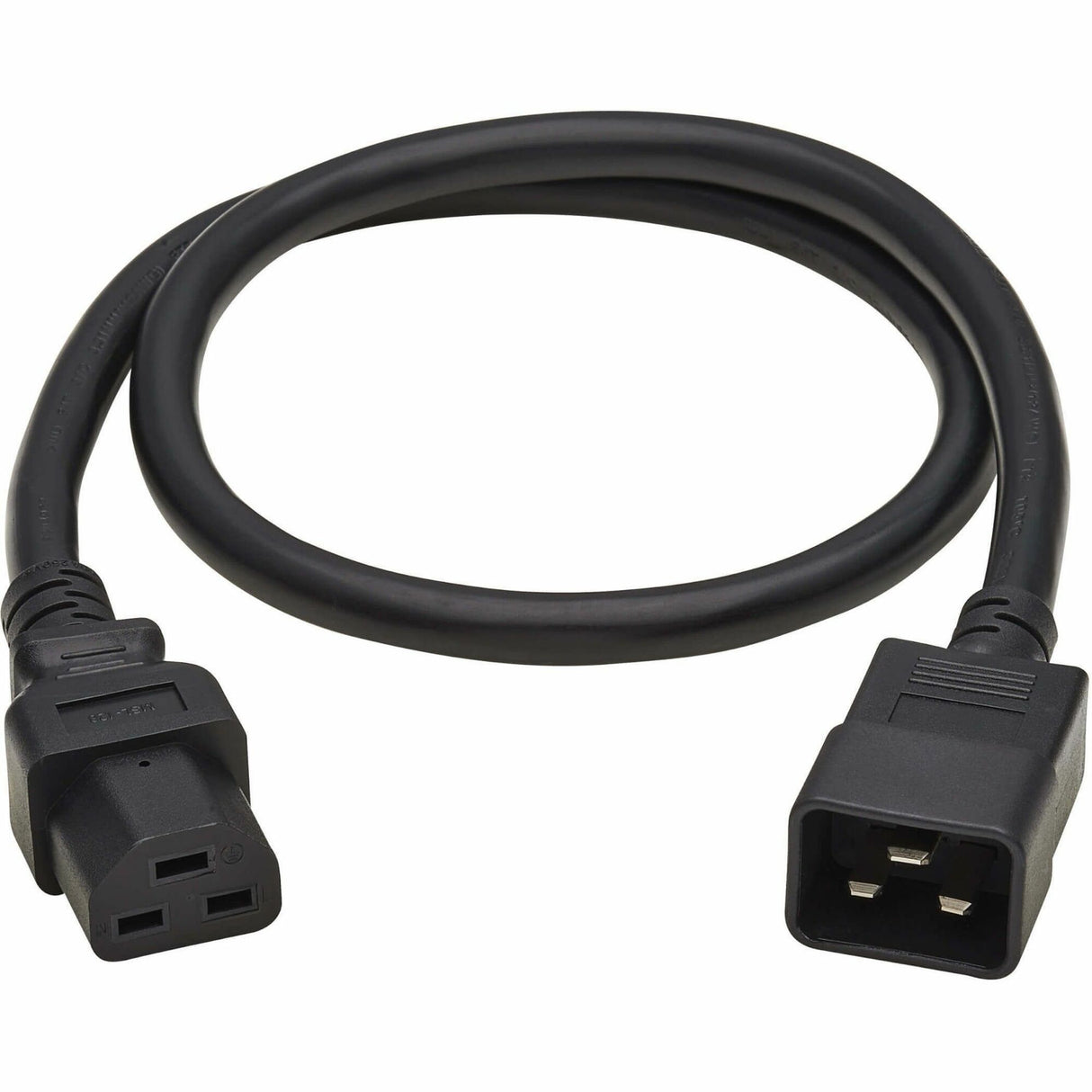 Eaton Tripp Lite Series Power Cord, C20 to C21 - Heavy-Duty, 20A, 250V, 12 AWG, 4 ft. (1.2 m), Black — P035-004