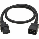 Eaton Tripp Lite Series Power Cord, C20 to C21 - Heavy-Duty, 20A, 250V, 12 AWG, 4 ft. (1.2 m), Black — P035-004