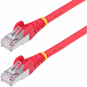 StarTech.com 6ft Red CAT6a Ethernet Cable, Snagless RJ45, 10G, 100W PoE, S/FTP, LSZH, 27AWG Bare Copper, 500MHz, Shielded Network Patch Cord — NLRD-6F-CAT6A-PATCH