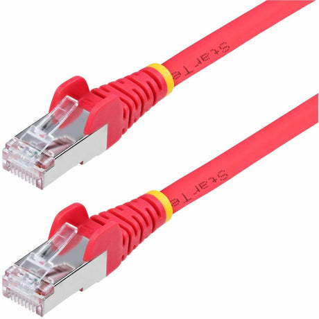StarTech.com 6ft Red CAT6a Ethernet Cable, Snagless RJ45, 10G, 100W PoE, S/FTP, LSZH, 27AWG Bare Copper, 500MHz, Shielded Network Patch Cord — NLRD-6F-CAT6A-PATCH