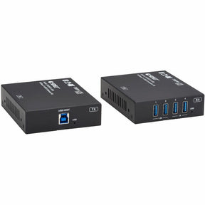 Eaton Tripp Lite Series HDBaseT-USB3 over Cat6a Extender Kit, 4 USB-A 3.2 Gen 1 Ports, PoC, RS-232, Up to 328 ft. (100 m), TAA — BHDBT3-USB