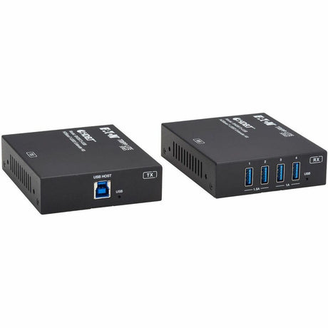 Eaton Tripp Lite Series HDBaseT-USB3 over Cat6a Extender Kit, 4 USB-A 3.2 Gen 1 Ports, PoC, RS-232, Up to 328 ft. (100 m), TAA — BHDBT3-USB