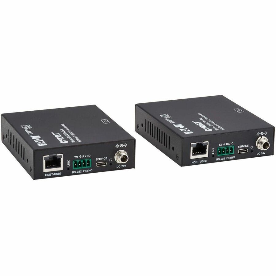 Eaton Tripp Lite Series HDBaseT-USB3 over Cat6a Extender Kit, 4 USB-A 3.2 Gen 1 Ports, PoC, RS-232, Up to 328 ft. (100 m), TAA — BHDBT3-USB