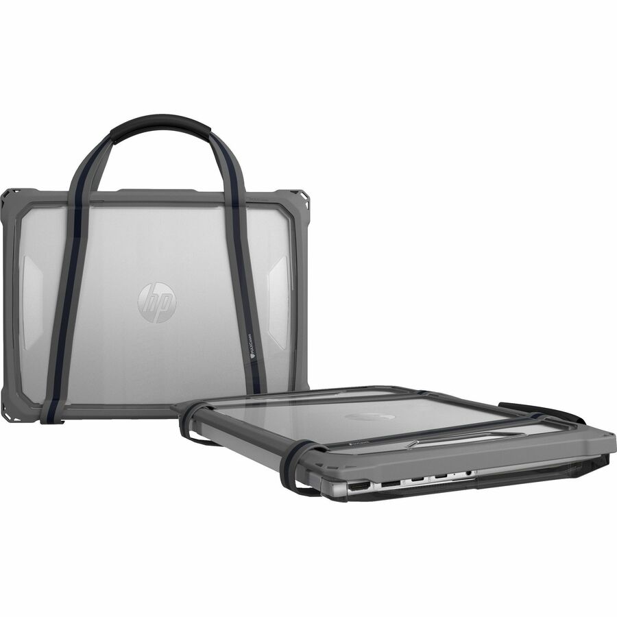 Extreme Shell-FL3 Slide Case for HP Fortis G1m Chromebook 11.6" Clamshell (MediaTek Processor) (Grey/Slide-On Top, PC Bottom) — HPESFLG1MCGRY