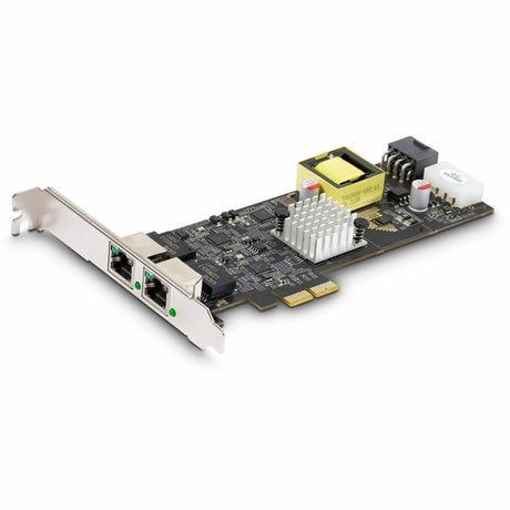 StarTech.com 2-Port 2.5Gbps PCI Express PoE Network Card, Dual Intel I225-V, PCIe 802.3af/at PoE+ Multi-Gigabit Ethernet NIC — PR22GIP-NETWORK-CARD