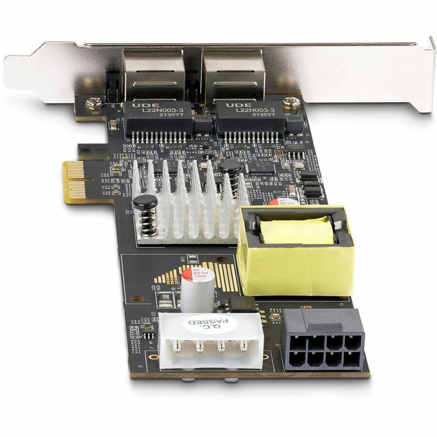 StarTech.com 2-Port 2.5Gbps PCI Express PoE Network Card, Dual Intel I225-V, PCIe 802.3af/at PoE+ Multi-Gigabit Ethernet NIC — PR22GIP-NETWORK-CARD