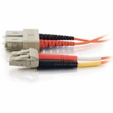 C2G 1m LC-SC 62.5/125 Duplex Multimode OM1 Fiber Cable - Orange - 3ft — 33154