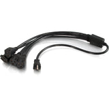 C2G 6ft 16 AWG 1-to-4 Power Cord Splitter (1 NEMA 5-15P to 4 NEMA 5-15R) — 29808