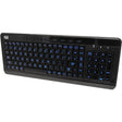 Adesso 3-Color Illuminated Compact Multimedia Keyboard — AKB-120EB
