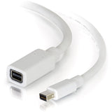 C2G 10ft Mini DisplayPort Extension Cable M/F - White — 54415