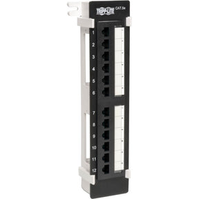 Eaton Tripp Lite Series 12-Port Wall-Mount Cat5e Patch Panel, 568B, RJ45 Ethernet, TAA — N050-012