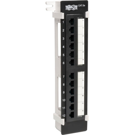 Eaton Tripp Lite Series 12-Port Wall-Mount Cat5e Patch Panel, 568B, RJ45 Ethernet, TAA — N050-012