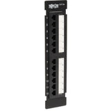 Eaton Tripp Lite Series 12-Port Wall-Mount Cat5e Patch Panel, 568B, RJ45 Ethernet, TAA — N050-012