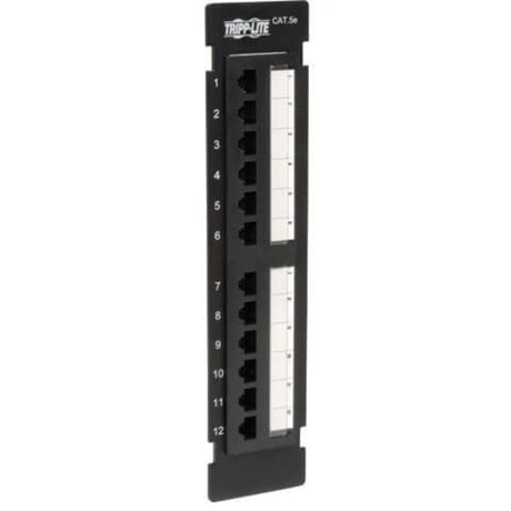 Eaton Tripp Lite Series 12-Port Wall-Mount Cat5e Patch Panel, 568B, RJ45 Ethernet, TAA — N050-012